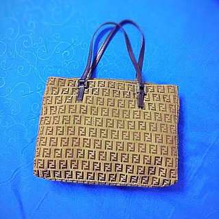 💯Auth FENDI Zucca Mono Tote Bag