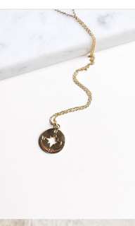 Golden compass necklace