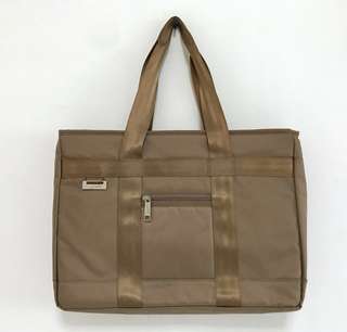 Khaki Laptop Tote Bag