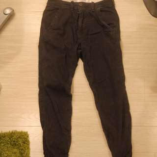 Abercrombie & Fitch a&f twill joggers blank pants 黑色長褲64211355665665110