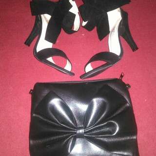 FREONG + Negoin sepaket barang baru heels &  sling bag