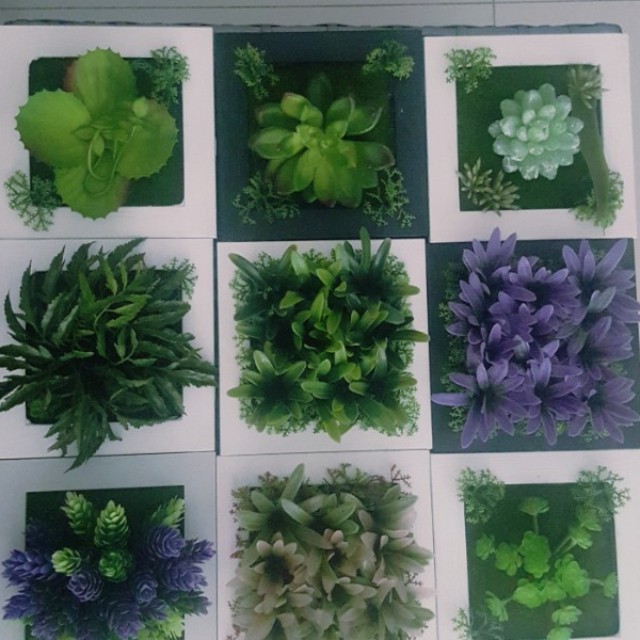3d Effect Decorative Wall Artificial Plants Furniture Home Decor