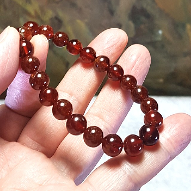 Hessonite Garnet Bracelet, Orange Garnet Beaded Bracelet, January  Birthstone, Hessonite Stone, Ombre Gemstone Bracelet, Earth Tone Crystal -  Etsy