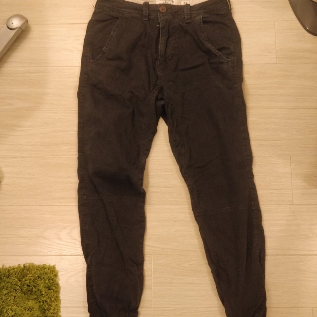 abercrombie twill joggers