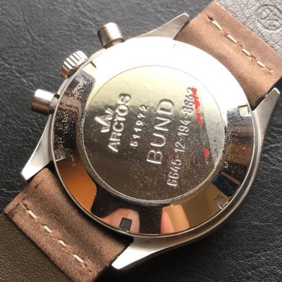 Arctos GPW K1 Ceramic Watch, Black Dial With Leather Strap
