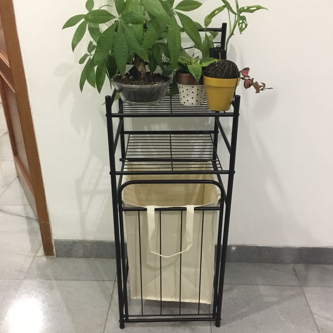 Bathroom Cabinet With Laundry Basket Perabotan Rumah Di Carousell