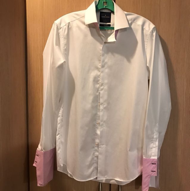 benjamin barker white formal t shirt