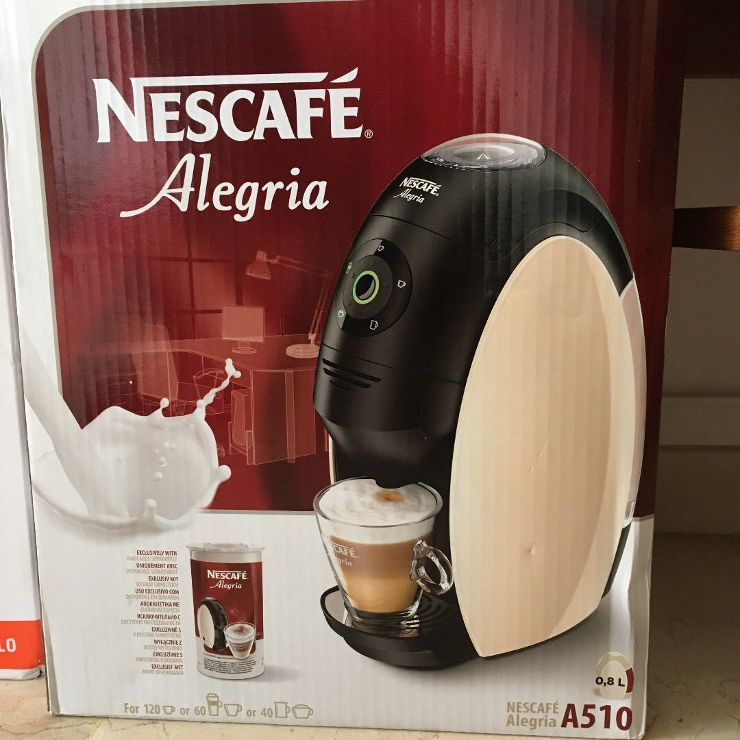 BNIB Nescafe Alegria A510 Coffee Machine (0.8L), TV & Home Appliances