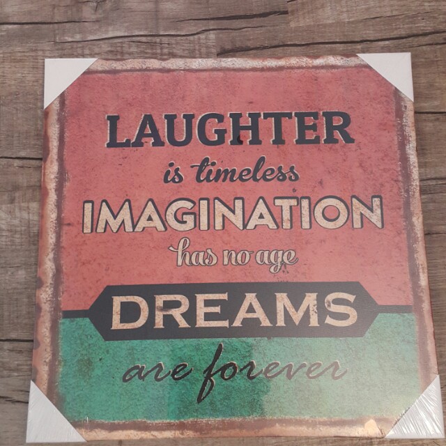 Brand New Inspirational Quote Canvas Painting 40x40cm Design