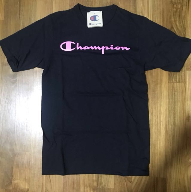 Pink and black champion shirt Outlet