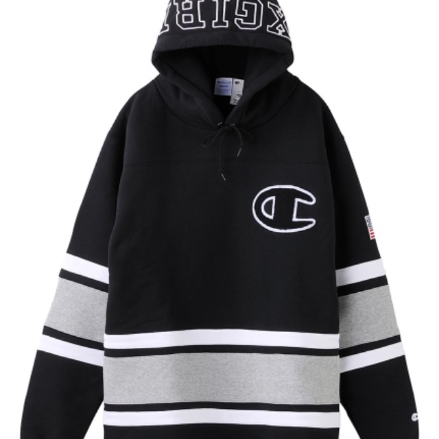 Champion X Girl Line Hoodie in Black