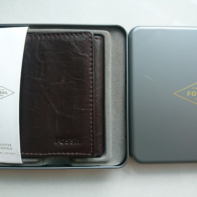 fossil ingram leather wallet