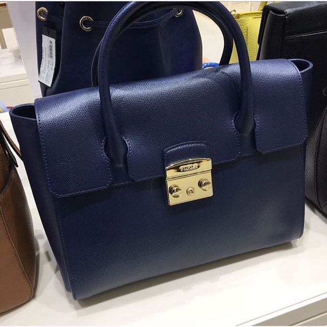 furla navy blue bag