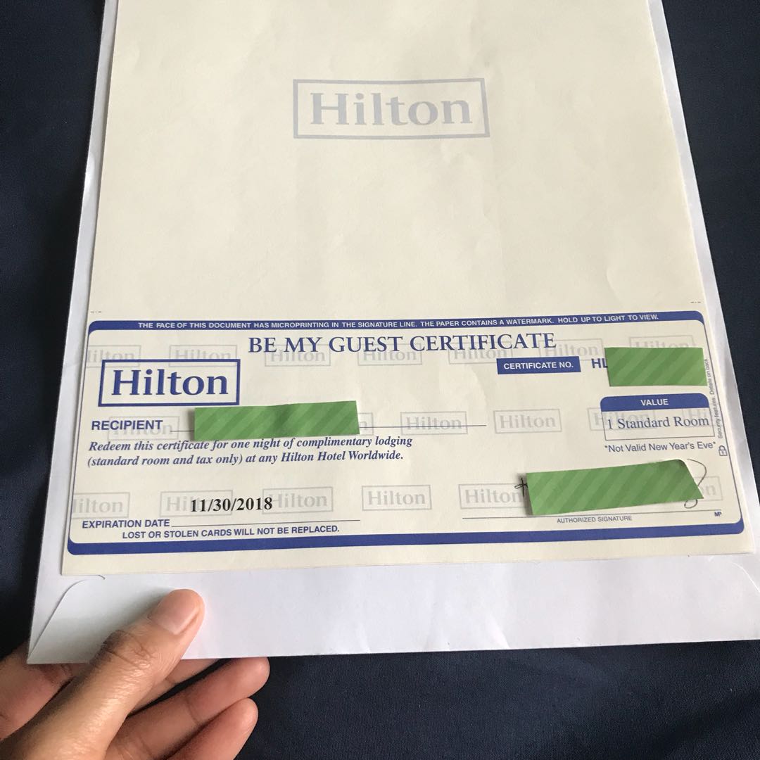 Hilton Be My Guest Certificate prntbl concejomunicipaldechinu gov co