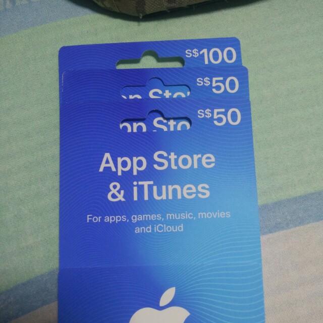 Itunes 50 100 App Store Gift Card Entertainment Gift Cards Vouchers On Carousell