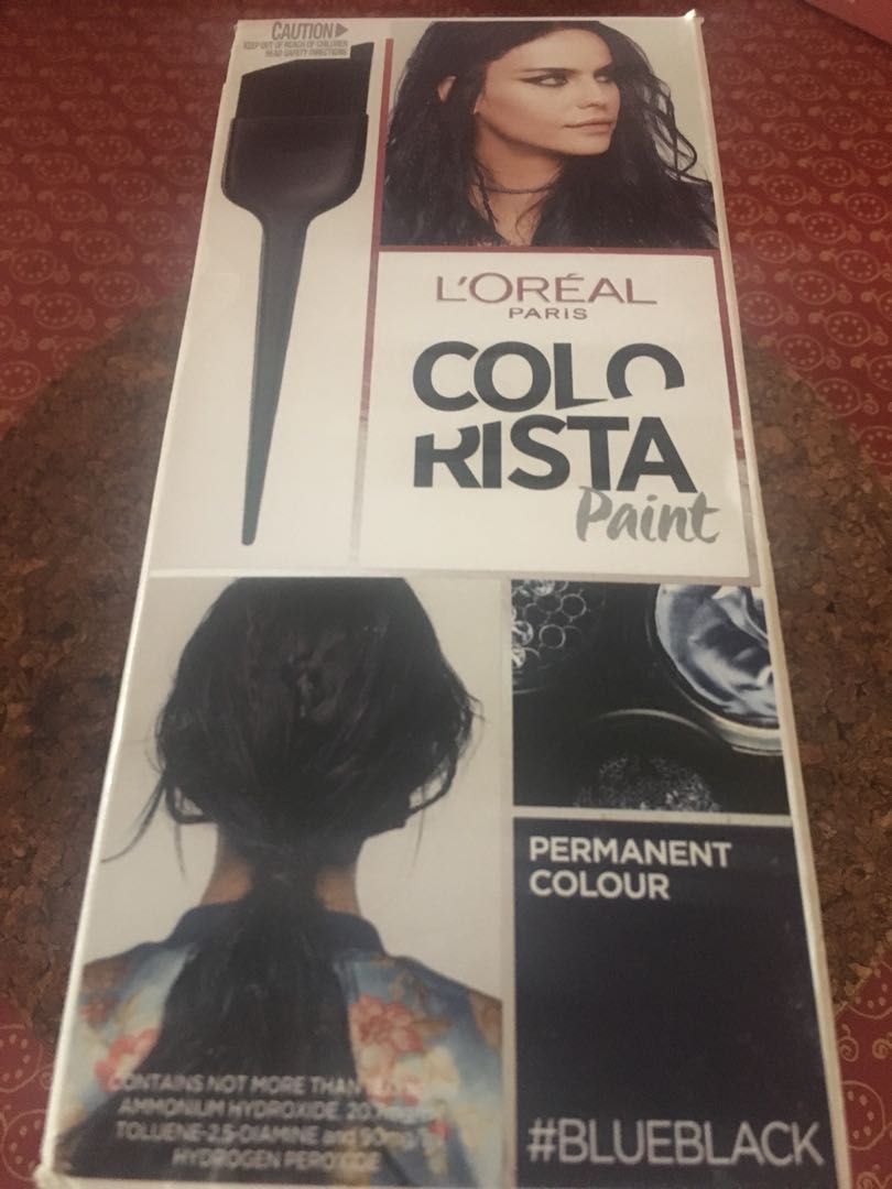 L Oreal Colorista Paint Blue Black Health Beauty Hair Care On Carousell