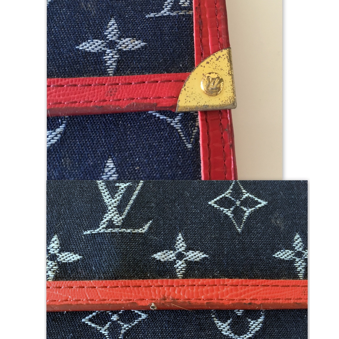 Louis Vuitton Denim Wallet (authentic but old), Women's Fashion, Bags &  Wallets, Purses & Pouches on Carousell