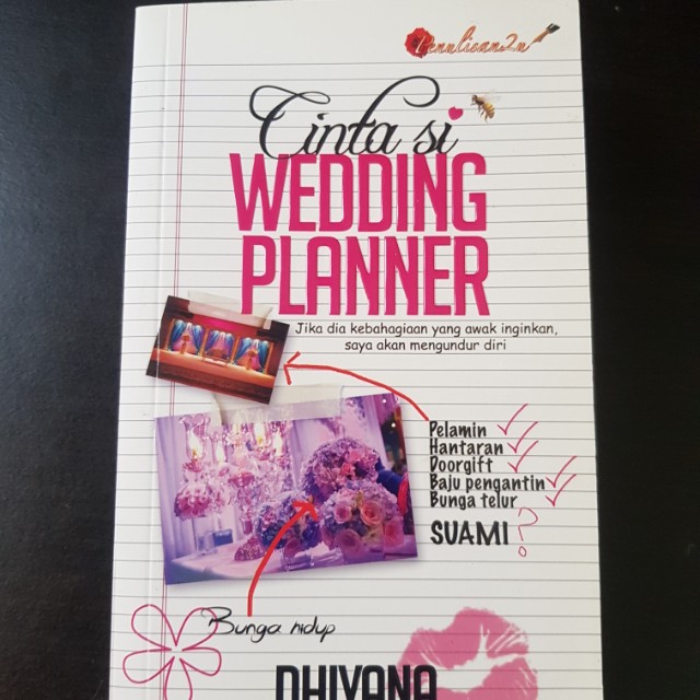 Malay Novel Cinta Si Wedding Planner Books Stationery Fiction On Carousell