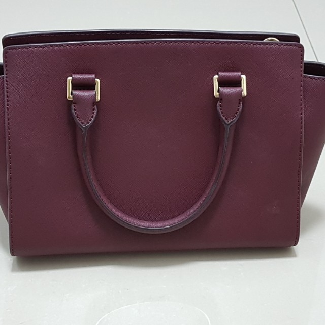 Michael kors selma maroon discount