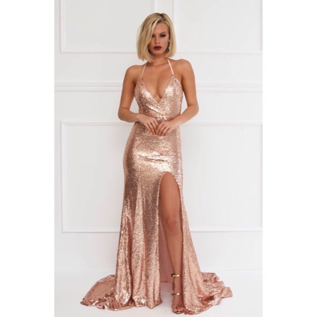 Rose gold ball dresses Clearance