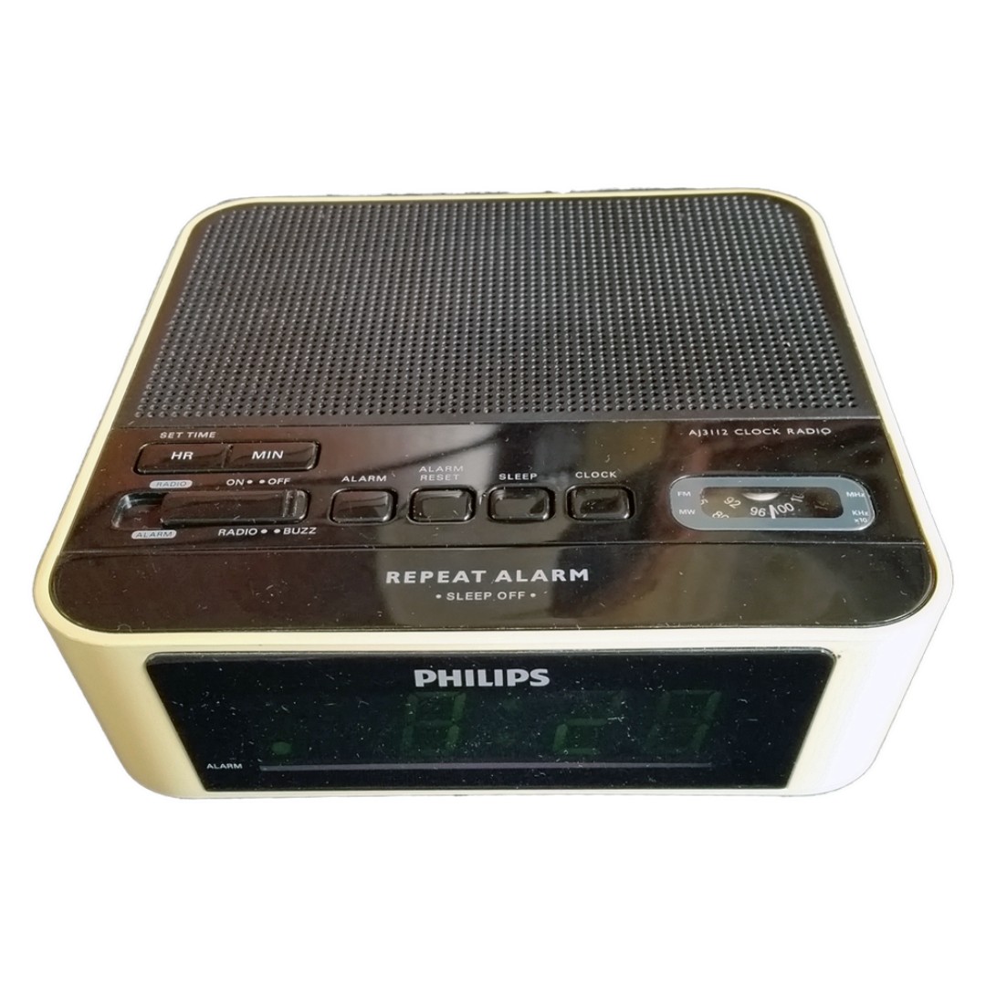  Philips Radio reloj AJ3112/37 AM y FM con batería de respaldo  (descontinuado por el fabricante) : Hogar y Cocina