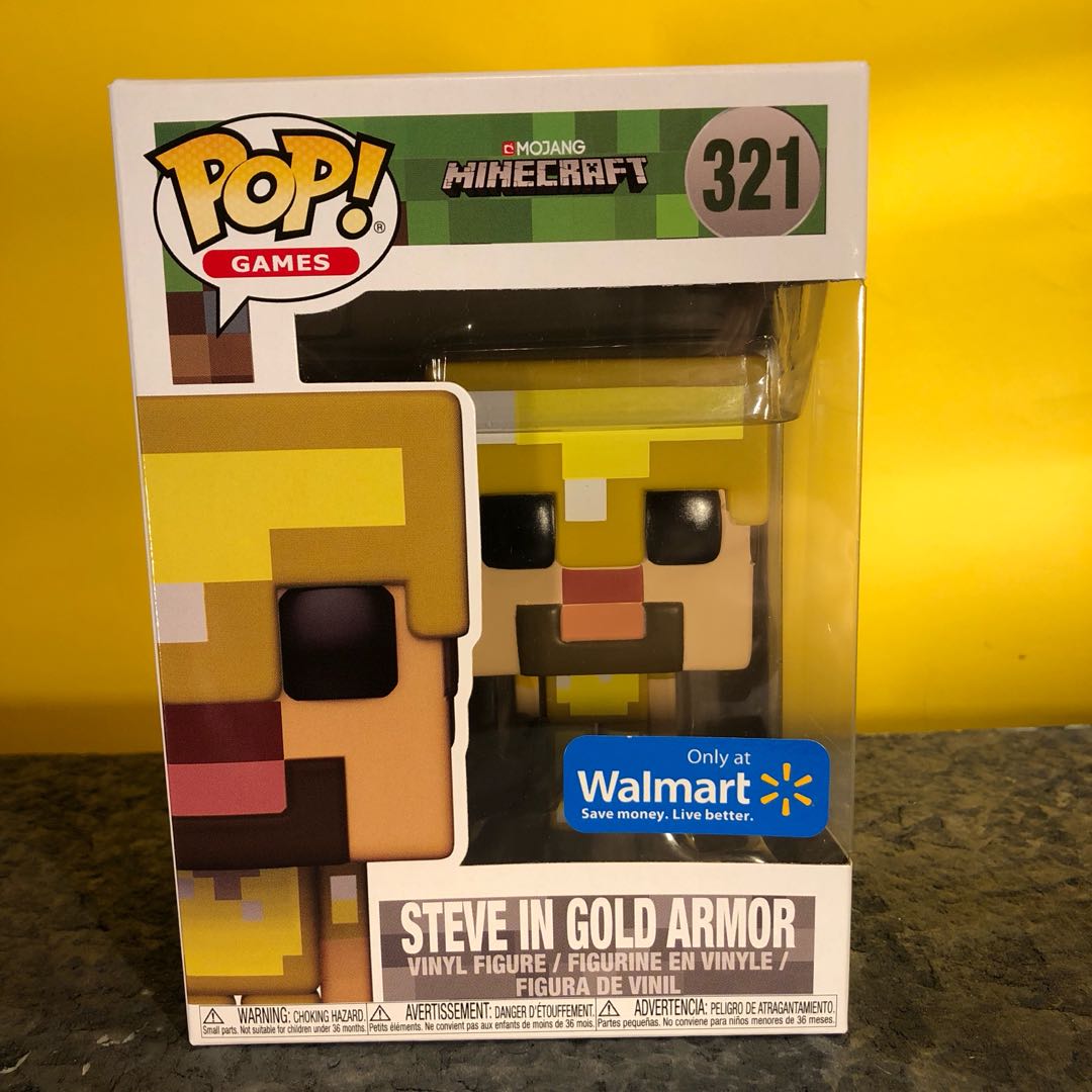 Reserve Early Funko Pop Minecraft Walmart Exclusive Steve