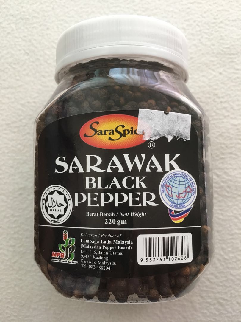 Sarawak Black Pepper 220g Food Drinks Spice Seasoning On Carousell