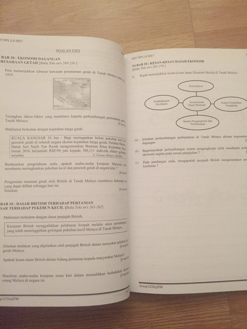 Sejarah Paper 2 Hot Tips Spm2017 Form4 5 Books Stationery Books On Carousell