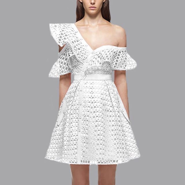 Self portrait eyelet dress sales