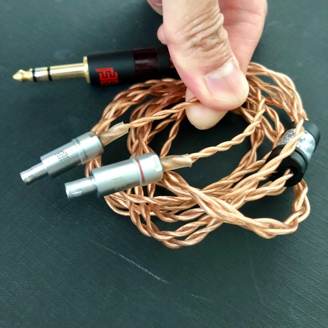 Sennheiser HD800 HD800S Copper Litz headphone cable w Eidolic
