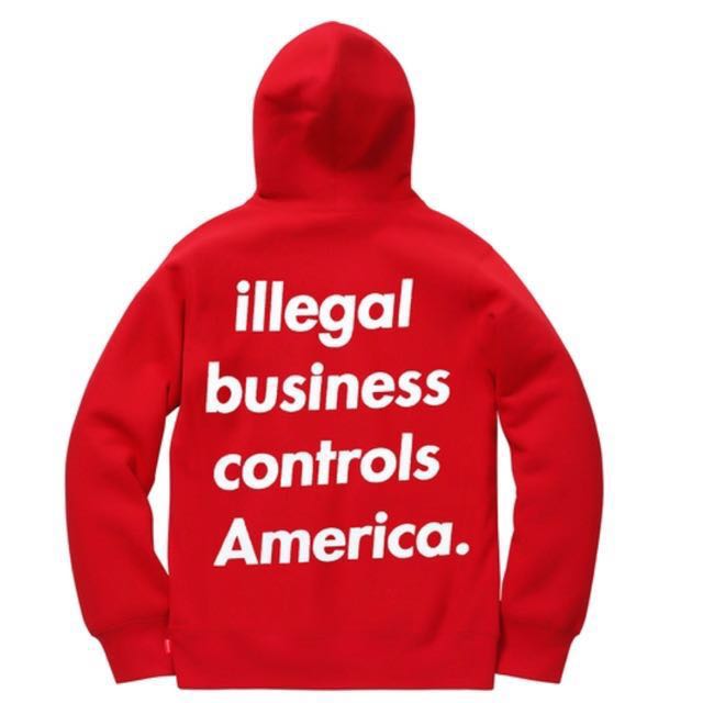 illegal business hooded sweatshirt