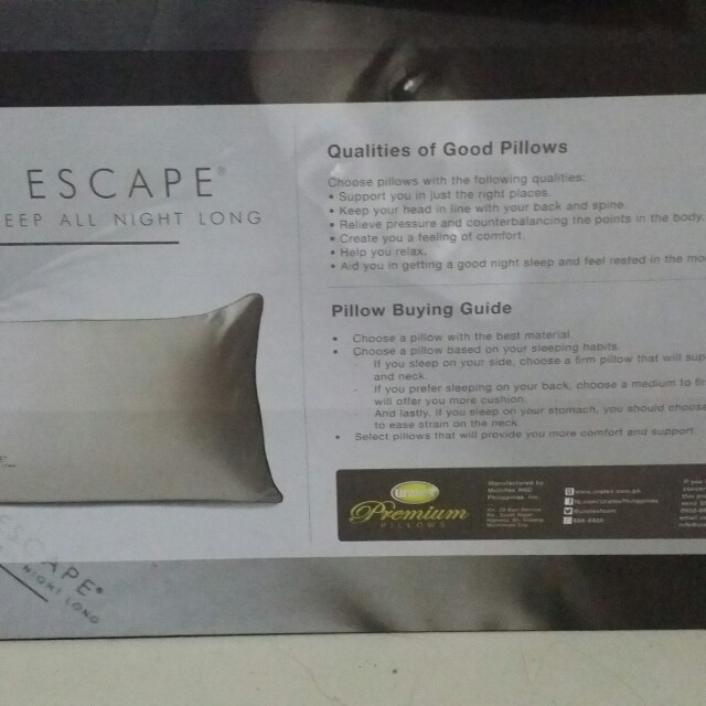 Soft escape pillow deals