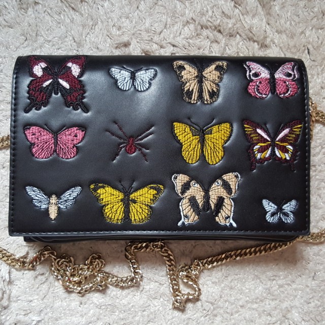 zara butterfly bag