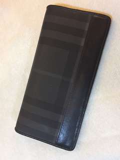 💯Auth Buberry Check Continental Wallet