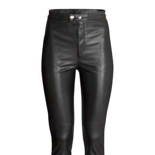 H&M Leather Trousers (6, Small)