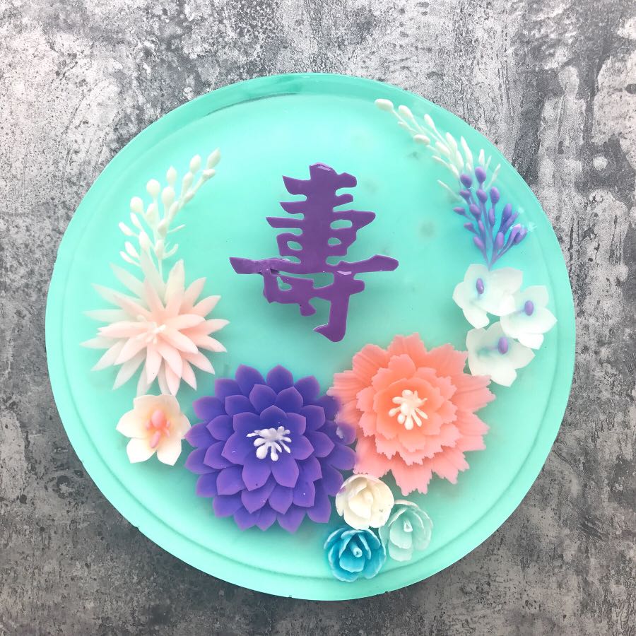 3d Flowers Jelly Cake Food Drinks Baked Goods On Carousell