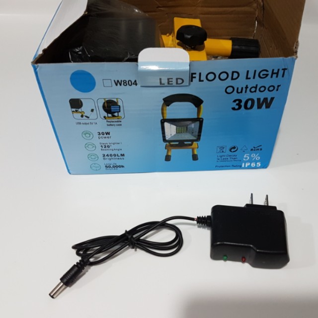 Brand New Rechargeable Portable Led Outdoor Floodlight 30w W804 Brand New Rechargeable Portable Led Outdoor Floodlight 30w W804 Batteries Not Included Electronics Others On Carou