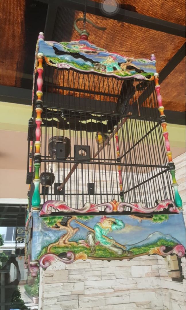 Burung Robin Import Sangkar Ukir Jati Sungokong Pet Supplies