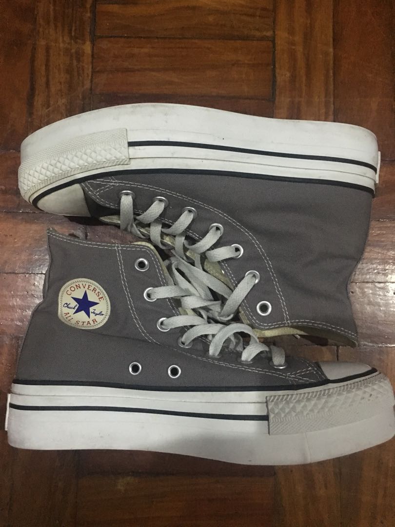 Converse high deals cut gray