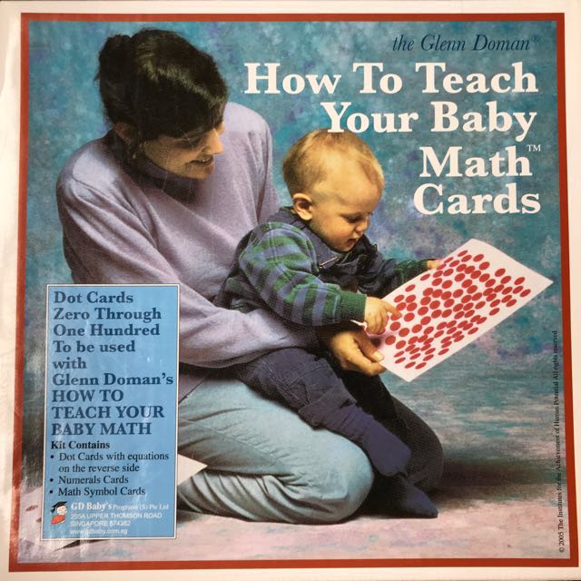 Glenn Doman. How to teach your Baby Math Cards., Babies & Kids, Babies