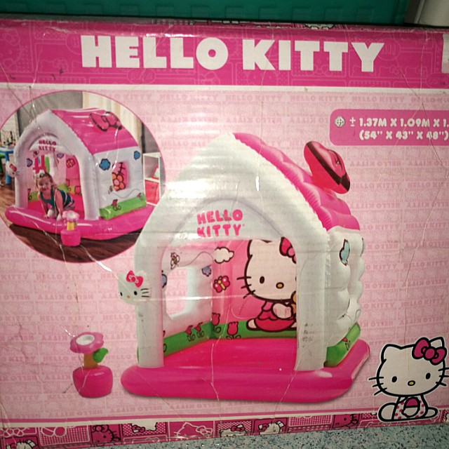 INTEX Inflatable Hello Kitty House, Babies & Kids, Infant Playtime on