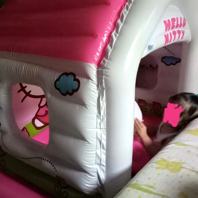 INTEX Inflatable Hello Kitty House, Babies & Kids, Infant Playtime on ...