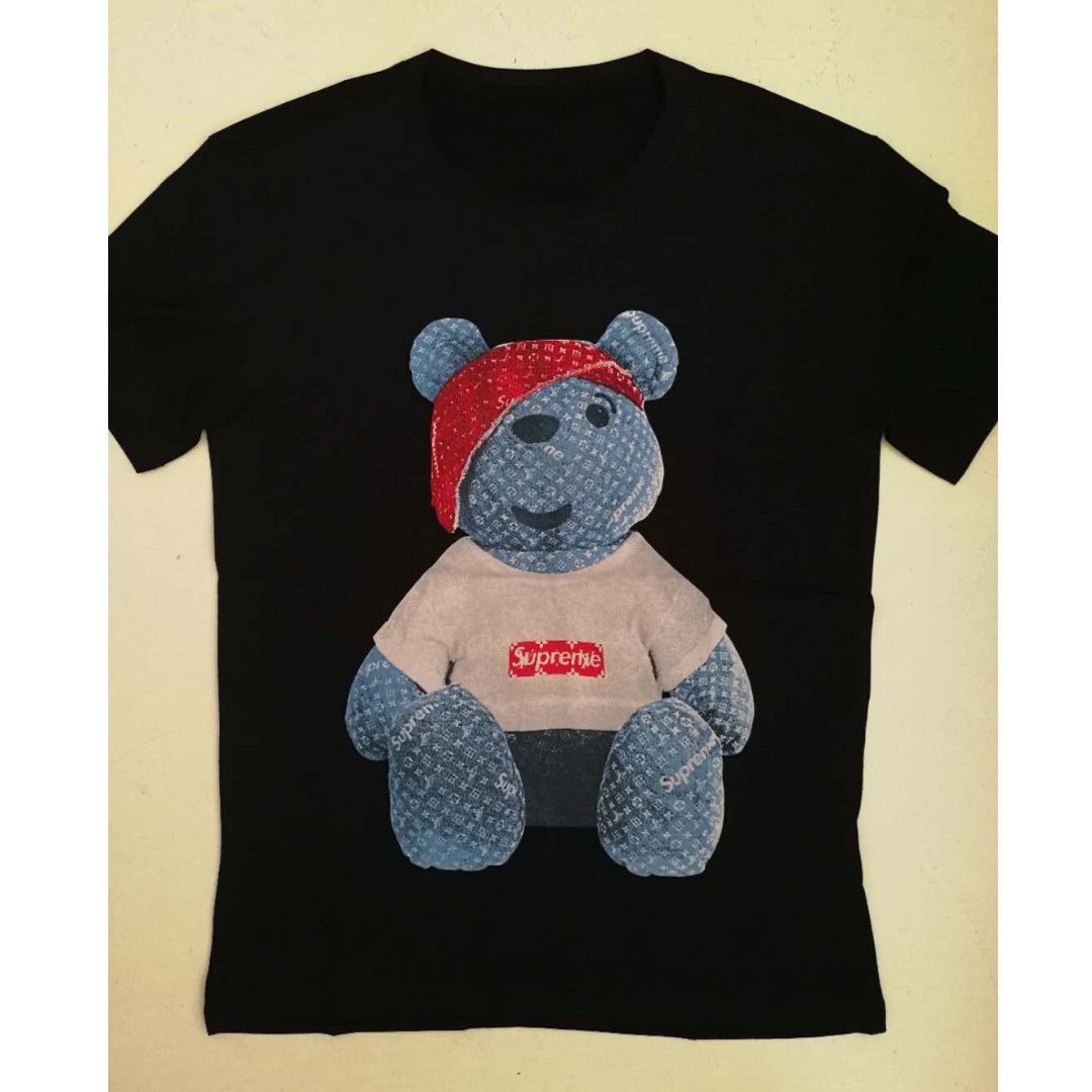 Louis Vuitton Supreme Bear Cotton T-shirt. 2 colours available