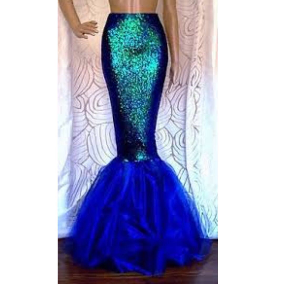 sequin mermaid skirt costume