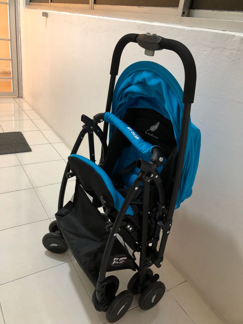 My Dear Feather Stroller Blue