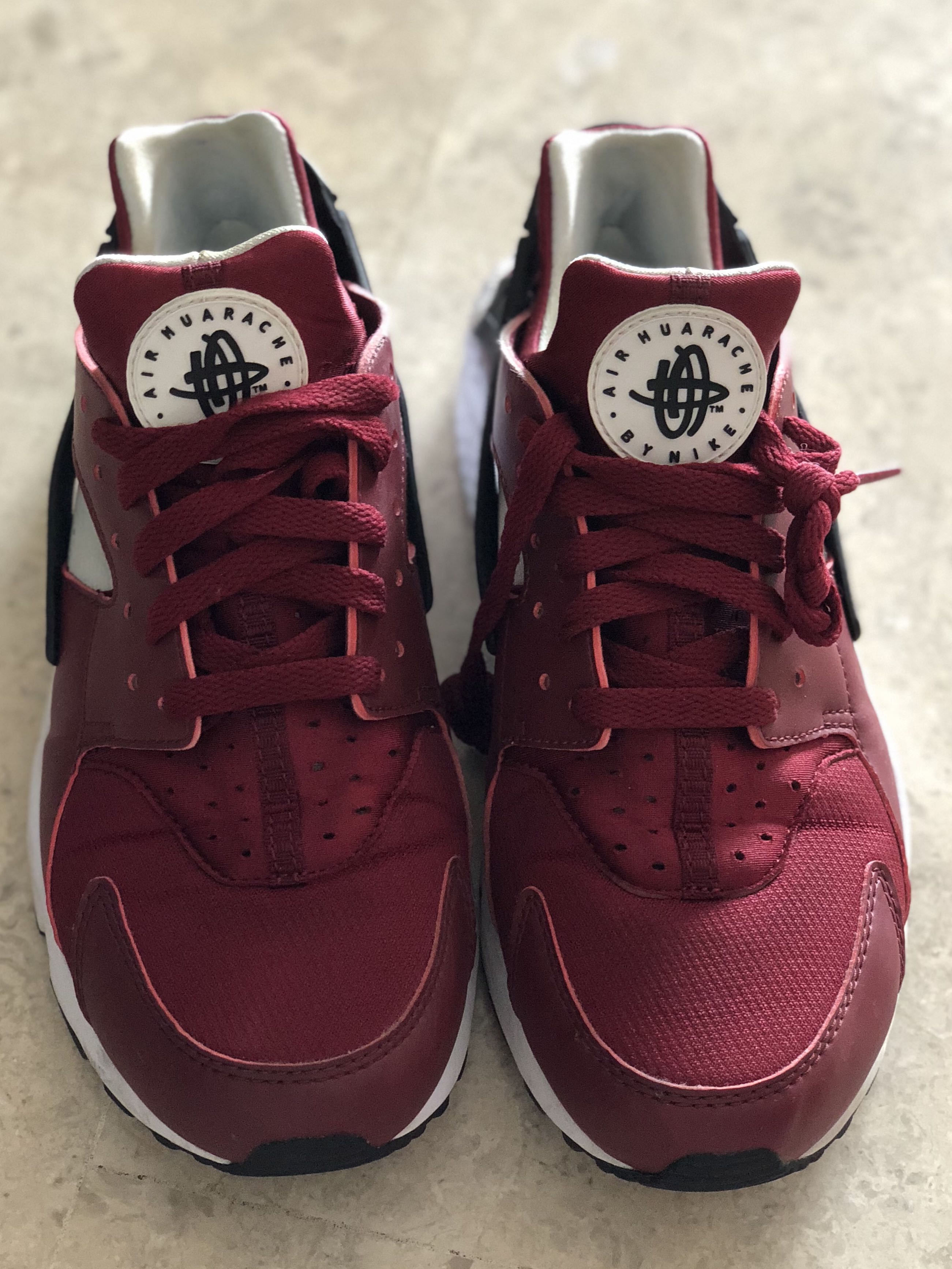 Maroon huaraches mens store