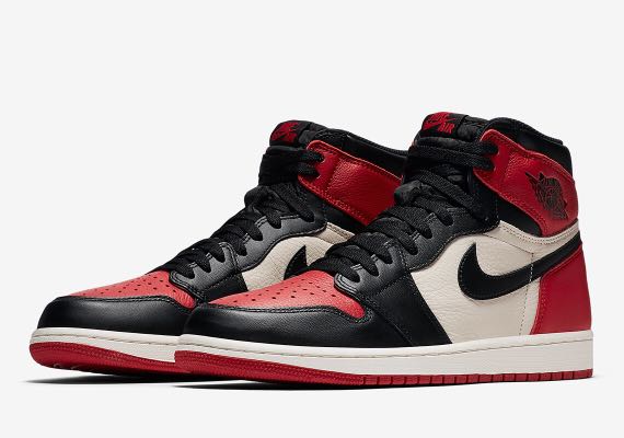 nike air jordan 1 bred toe