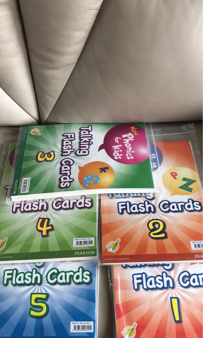 Pearson longman new phonics for kids 1 6 flash card cd 