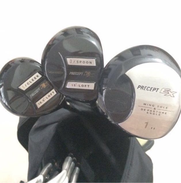Set of Men's RH Precept EX Bridgestone Golf Clubs + Precept Golf Bag