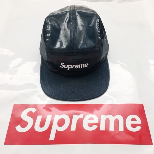 supreme coated linen camp cap